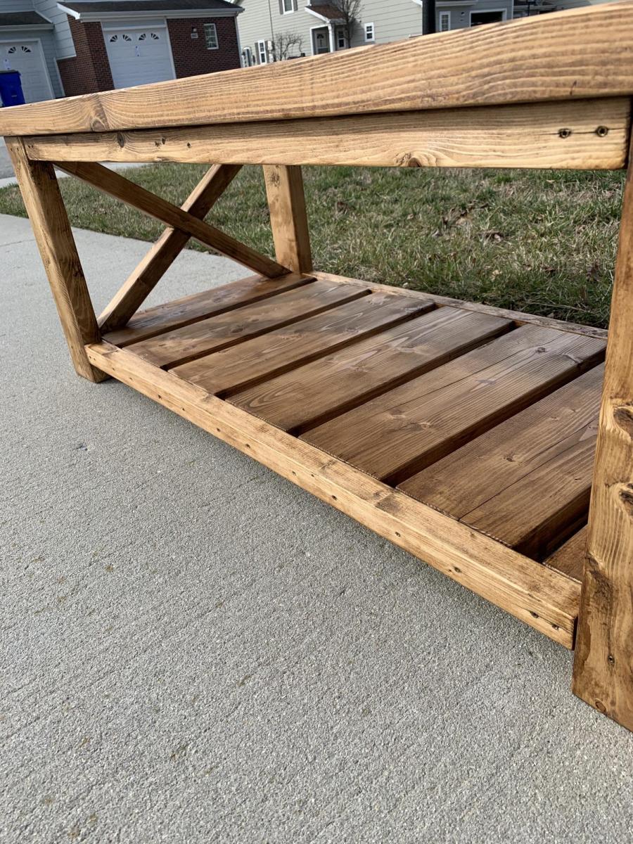 Farmhouse X Coffee Table Ana White